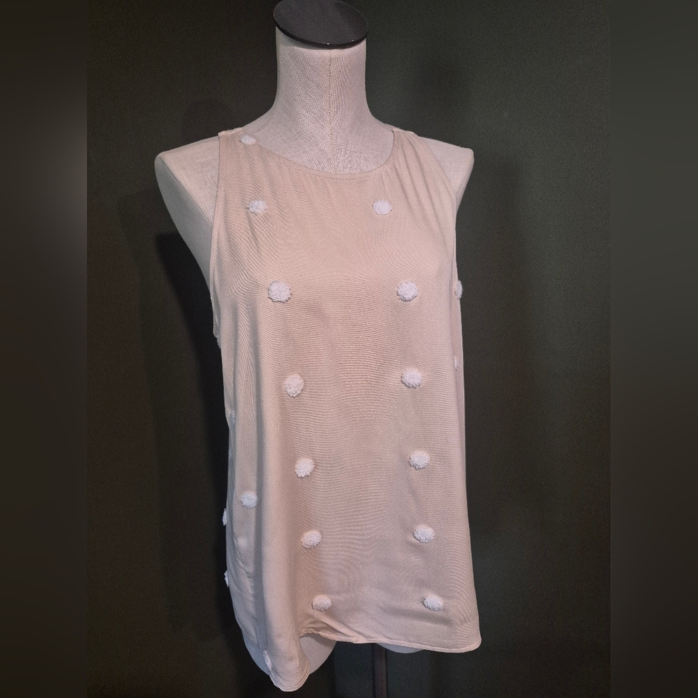 ePretty Cream Polka Dot Tank Top